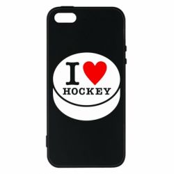 Чехол для iPhone5/5S/SE I love hockey - PrintSalon