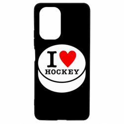 Чехол для Xiaomi Poco F3/K40 I love hockey - PrintSalon