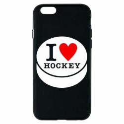 Чехол для iPhone 6/6S I love hockey
