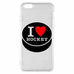 Чохол для iPhone 6 Plus/6S Plus I love hockey-PrintSalon Чохол для iPhone 6 Plus/6S Plus I love hockey