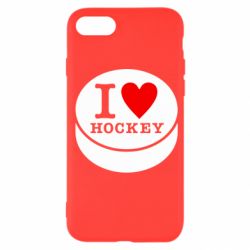 Чехол для iPhone SE 2022 I love hockey - PrintSalon