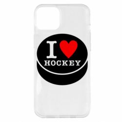 Чехол для iPhone 14 Plus I love hockey-PrintSalon Чехол для iPhone 14 Plus I love hockey