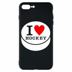 Чехол для iPhone 7 Plus I love hockey - PrintSalon