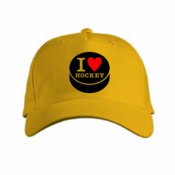 Кепка I love hockey - PrintSalon