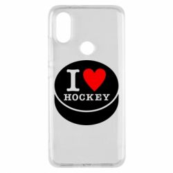 Чехол для Xiaomi Mi A2 I love hockey - PrintSalon