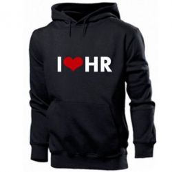 Мужское худи I love HR - PrintSalon