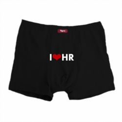 Трусы-боксеры I love HR - PrintSalon