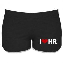 Женские шорты I love HR - PrintSalon