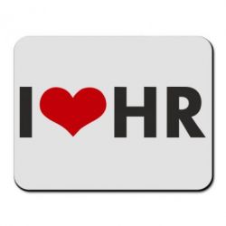 Коврик для мыши I love HR - PrintSalon