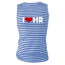 Майка-тельняшка I love HR - PrintSalon