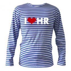 Тельняшка с длинным рукавом I love HR - PrintSalon