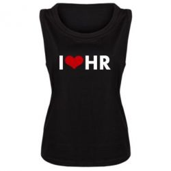 Женская майка I love HR - PrintSalon