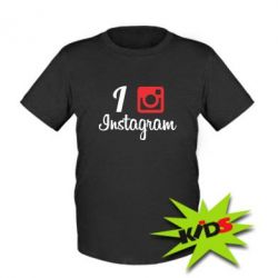 Дитяча футболка I love Instagram-PrintSalon Дитяча футболка I love Instagram
