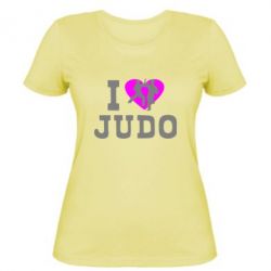 Женская футболка I love Judo - PrintSalon