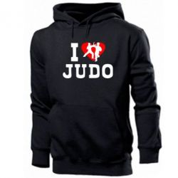 Мужское худи I love Judo - PrintSalon