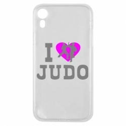 Чехол для iPhone XR I love Judo - PrintSalon