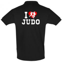 Мужское поло I love Judo - PrintSalon