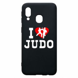 Чехол для Samsung A40 I love Judo - PrintSalon