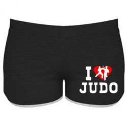Женские шорты I love Judo - PrintSalon