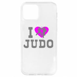 Чехол для iPhone 12 I love Judo - PrintSalon