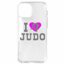 Чехол для iPhone 12 mini I love Judo - PrintSalon
