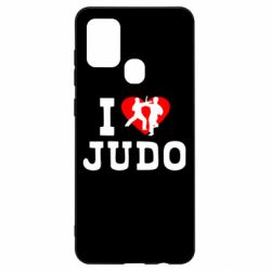 Чехол для Samsung A21s I love Judo - PrintSalon