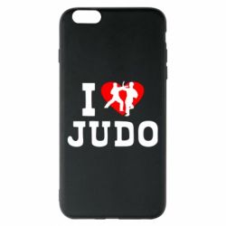 Чехол для iPhone 6 Plus/6S Plus I love Judo - PrintSalon