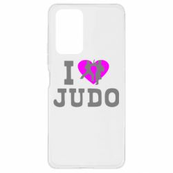 Чехол для Xiaomi Redmi Note 10 Pro I love Judo - PrintSalon