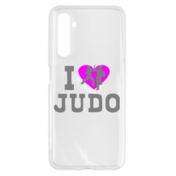 Чехол для Realme 6 I love Judo - PrintSalon