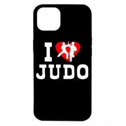 Чехол для iPhone 14 I love Judo - PrintSalon