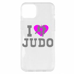 Чехол для iPhone 14 Plus I love Judo - PrintSalon