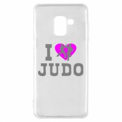 Чехол для Samsung A8 2018 I love Judo - PrintSalon