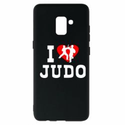 Чехол для Samsung A8+ 2018 I love Judo - PrintSalon