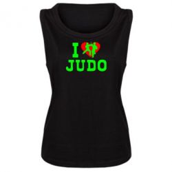 Женская майка I love Judo - PrintSalon