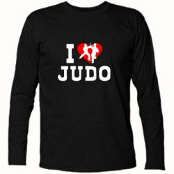 Футболка с длинным рукавом I love Judo - PrintSalon