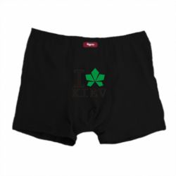 Трусы-боксеры I love Kiev - с листиком - PrintSalon
