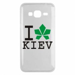 Чехол для Samsung J3 2016 I love Kiev - с листиком - PrintSalon