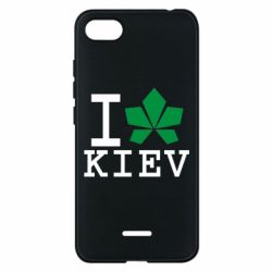 Чехол для Xiaomi Redmi 6A I love Kiev - с листиком - PrintSalon