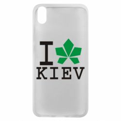Чехол для Xiaomi Redmi 7A I love Kiev - с листиком - PrintSalon