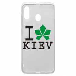 Чехол для Samsung A30 I love Kiev - с листиком - PrintSalon