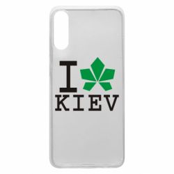 Чехол для Samsung A70 I love Kiev - с листиком - PrintSalon