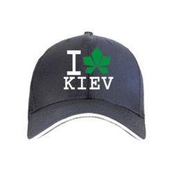 Кепка I love Kiev - с листиком - PrintSalon