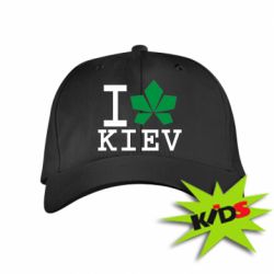 Детская кепка I love Kiev - с листиком - PrintSalon