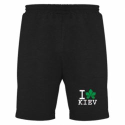 Мужские шорты I love Kiev - с листиком - PrintSalon