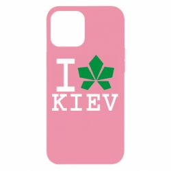 Чехол для iPhone 12 Pro Max I love Kiev - с листиком - PrintSalon