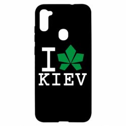 Чехол для Samsung A11/M11 I love Kiev - с листиком - PrintSalon