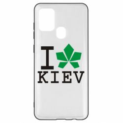 Чехол для Samsung A21s I love Kiev - с листиком - PrintSalon