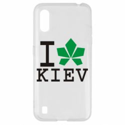 Чехол для Samsung A01/M01 I love Kiev - с листиком