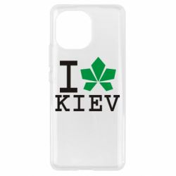 Чехол для Xiaomi Mi11 I love Kiev - с листиком - PrintSalon