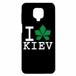 Чехол для Xiaomi Redmi Note 9S/9Pro/9Pro Max I love Kiev - с листиком - PrintSalon